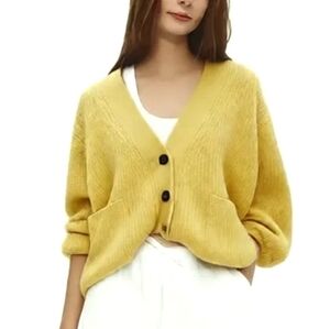 Matilda Anotherleon Yellow Cardigan Sweater